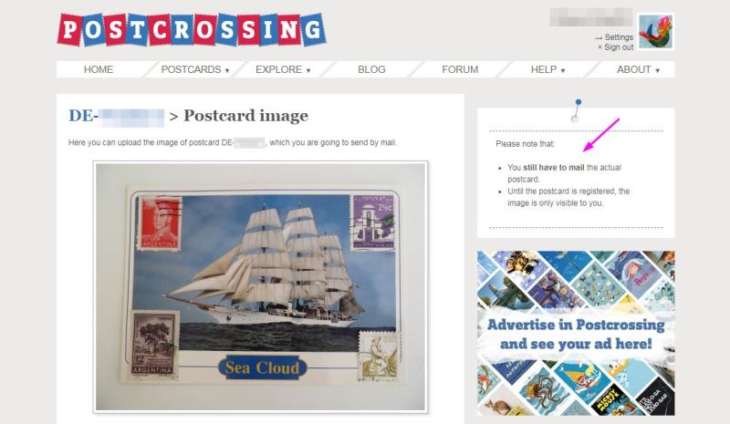 postcrossing foto
