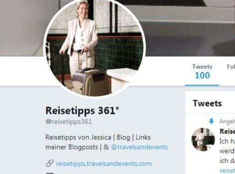 Social Media Konten und Website Domain reservieren Reisetipps von Jessica bei Twitter