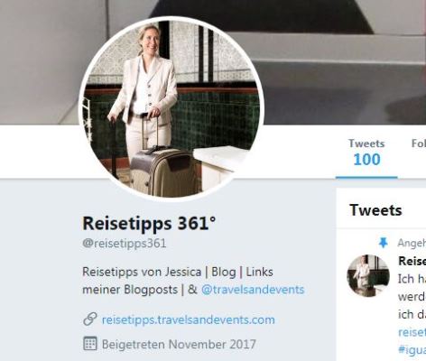 Reisetipps von Jessica bei Twitter