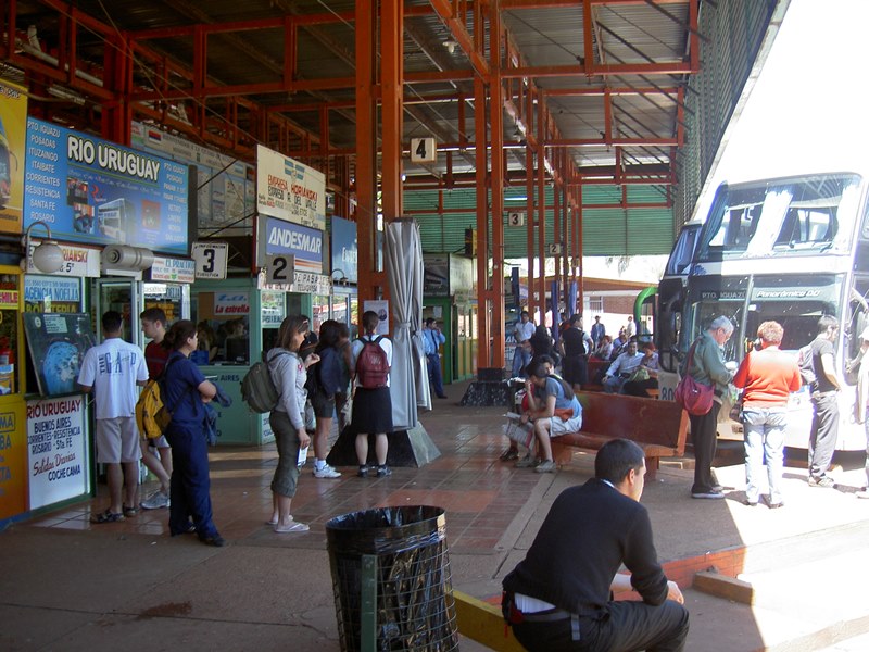 Bus Bahnhof Iguazu Argentinien Brasilien