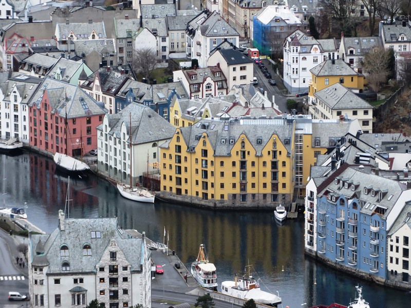 Aksla Blick über Alesund