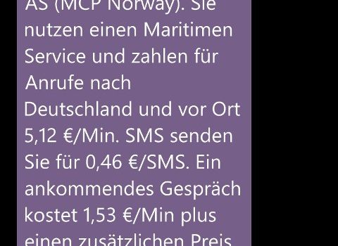 Mit dem Handy auf See – Vorsicht! Mit dem Handy auf See – Vorsicht!